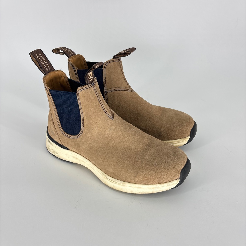 Blundstone 2146 Elastic Sided Active Boot Sand/Navy Women Size 6.5 US 9.5 Suede